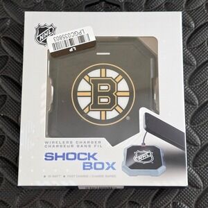 Boston Bruins NHL Wireless Charger Shockbox 15 Watt Fast Charge Rapid
